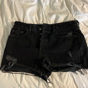 GRLFRND black denim shorts